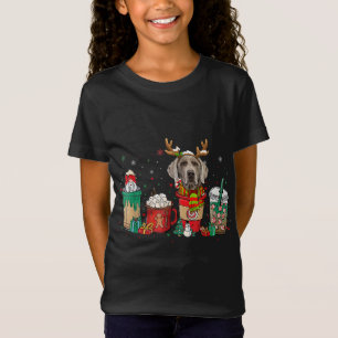 Cute Weimaraner Dog Christmas Coffee Pyjamas Xmas T-Shirt