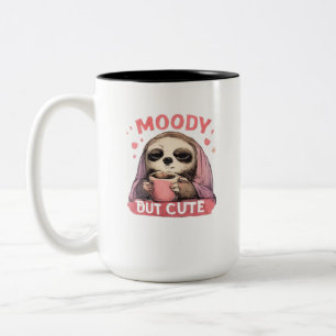 Cute Weird Humour Graphic Two-Tone Coffee Mug