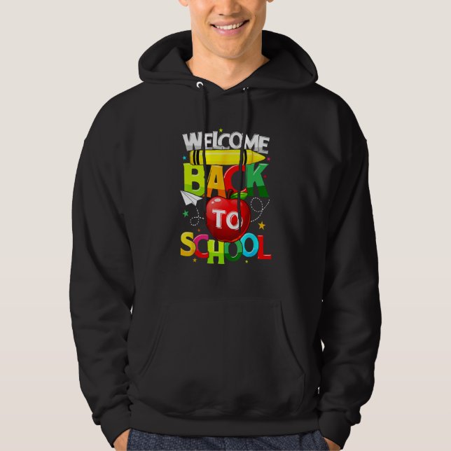 Cute Welcome Back To School  Student Teacher Women Hoodie (Front)