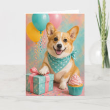 Cute Welsh Corgi Birthday
