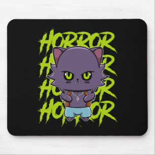 Cute Werewolf Wolf And Anime Horror Lycanthrop For Mouse Mat