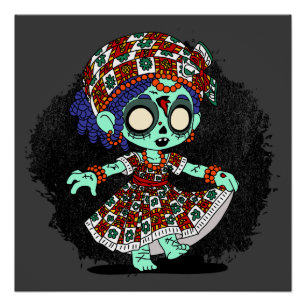 Cute West African Zombie Poster