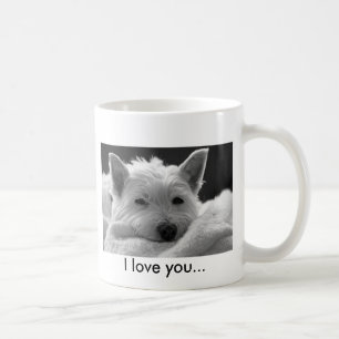 Cute West Highland Terrier Dog Mug - I Love you...