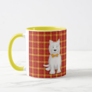 Cute West Highland terrier 'gonnae nae touch' mug