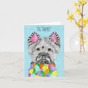 Cute West Highland Terrier Greeting Card
