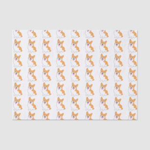 Cute West Pembroke Corgi Pup Tissue Paper