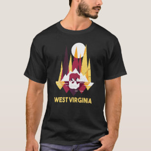 Cute West Virginia Allegheny Mountains Bear Wv Ret T-Shirt