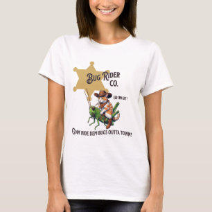 Cute Western Cowboy Cat Tab T-Shirt
