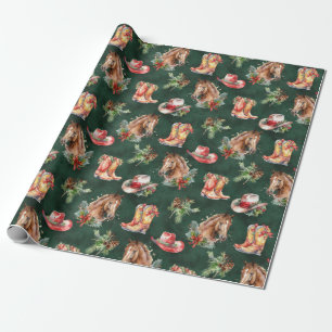 Cute Western/Cowboy Christmas Wrapping Paper