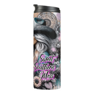 Cute Western Cowgirl Thermal Tumbler