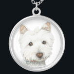 Cute Westie Dog Necklace<br><div class="desc">for westie lovers!</div>