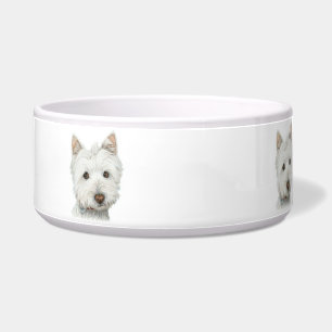 Cute Westie Dog Pet Bowl