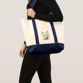 Cute Westie Dog Tote Bag