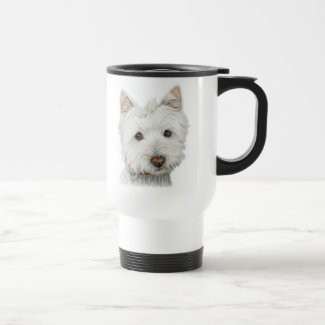 Cute Westie Dog Travel Mug