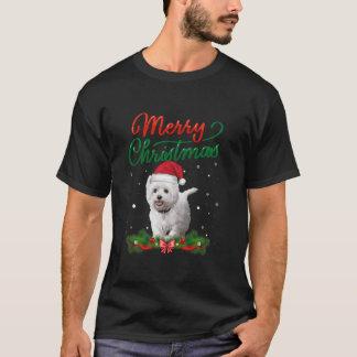 Cute WESTIE Faces Ugly Sweater Dog Santa Costume X