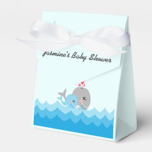 Cute Whale Boy Baby Shower Favour Box
