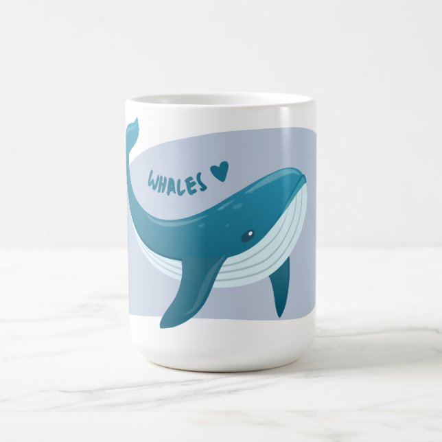 Cute Whale Coffee Mug (Center)