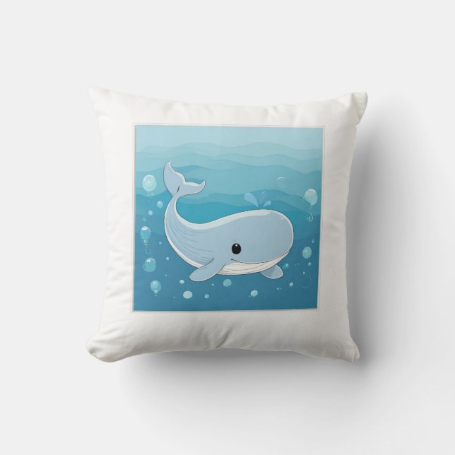 Cute Whale Cushion (Front)