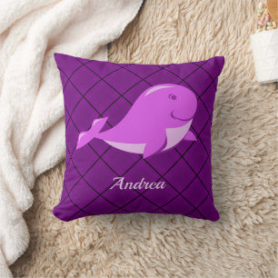 Cute Whale Design Cushion