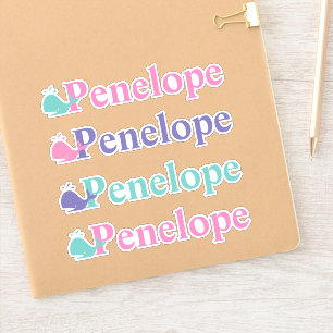 Cute Whale Fish Symbol Custom Personalised Name