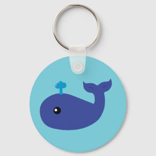 Cute Whale Key Ring