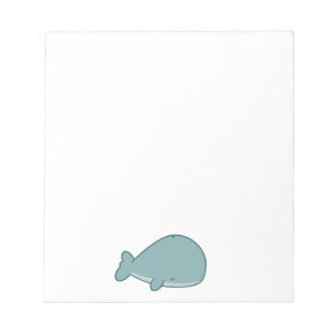 Cute Whale Notepad