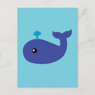 Cute Whale Postcard