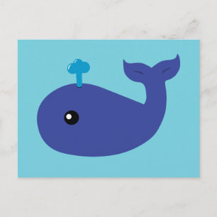 Cute Whale Postcard