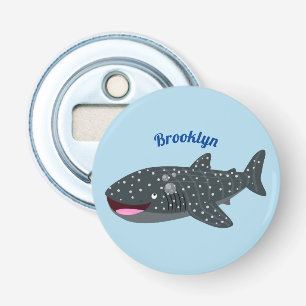Cute whale shark happy cartoon illustration bottle opener