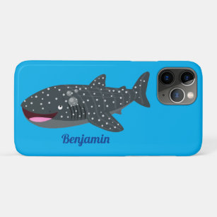 Cute whale shark happy cartoon illustration Case-Mate iPhone case