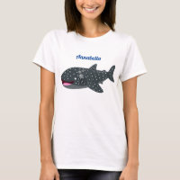 Cute whale shark happy cartoon illustration