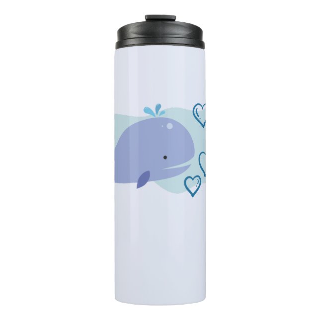 Cute Whale Thermal Tumbler (Front)