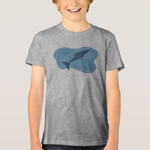 Cute Whale Tri-Blend Shirt