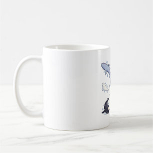 Cute whales Delight � Cute Animal Art Coffee Mug