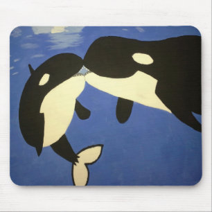 Cute Whales Mouse Pad
