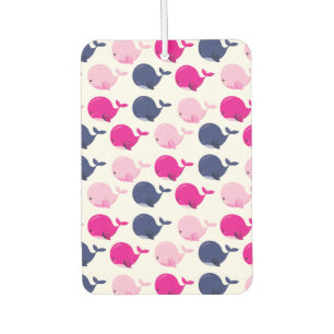 Cute Whales, Pattern Of Whales, Sea Animals Car Air Freshener