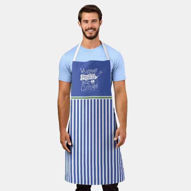 Cute Whatever Frosts Your Cupcake Bakers Apron (Worn)