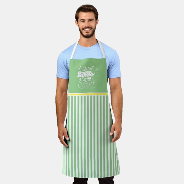 Cute Whatever Frosts Your Cupcake Bakers Apron (Worn)