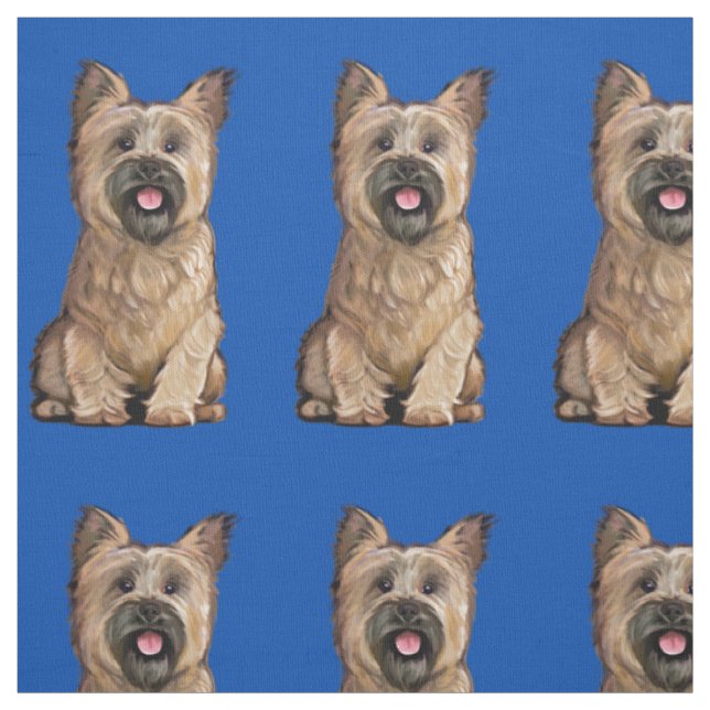 Cute Wheaten Cairn Terrier Fabric (Swatch)