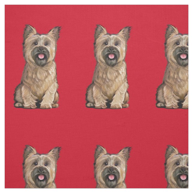 Cute Wheaten Cairn Terrier Fabric (Swatch)