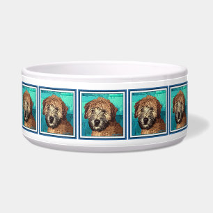 Cute Wheaten Terrier Puppy Dog with Wet Face