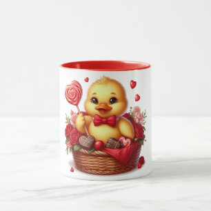Cute/Whimisical Valentine's day duck Mug