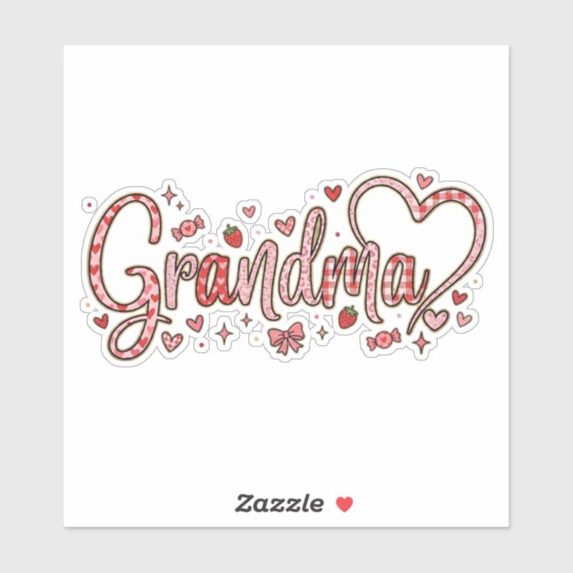 Cute, whimsical and warm Grandma (Sheet)