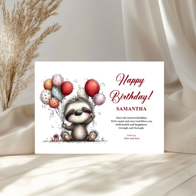 Cute whimsical animals birthday party greeting  (Cute whimsical animals birthday party greeting card

)