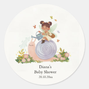 Cute Whimsical Baby Shower Favour Stickers