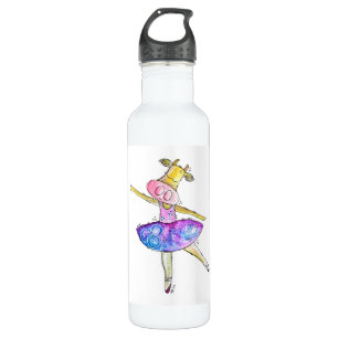 Cute Whimsical Ballerina Cow 710 Ml Water Bottle