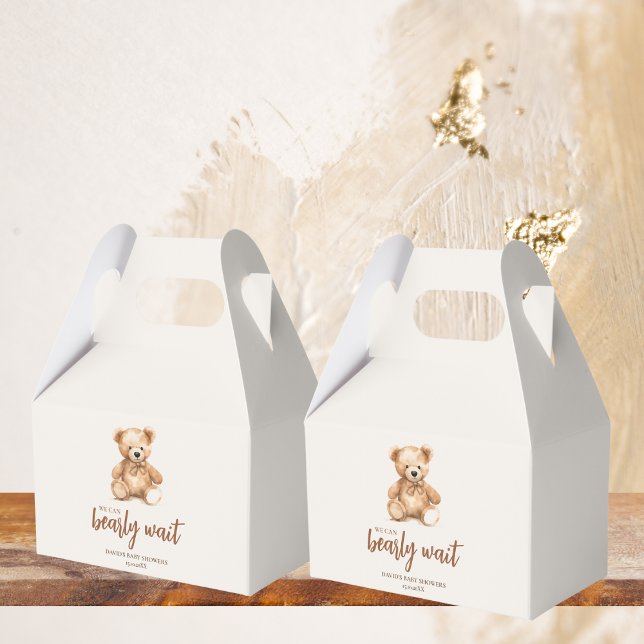 Cute Whimsical Bear  Favour Box (Creator Uploaded)