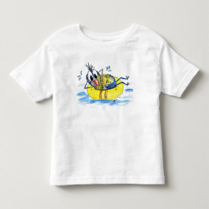 Cute Whimsical Bird on Float Toddler T-Shirt