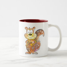 Cute Whimsical Brown Squirrel