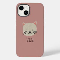 Cute Whimsical Cat Face